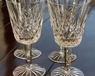 4pc Waterford Crystal Lismore Water Goblet Glasses	7in H x 3.5in Diameter at top	

