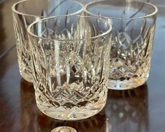 3pc Waterford Crystal Lismore Old Fashioned Glasses	3 3/8 in H x 3.25in Diameter	
