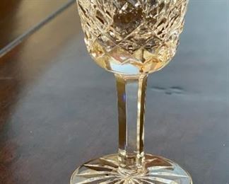 6pc Waterford Crystal Lismore Cordial Glasses	3 3/8in H x 1 5/8in diameter at top	
