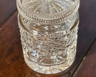 AS-IS Waterford Crystal Castlemaine Honey Jar	5.5in H x 3in diameter	
