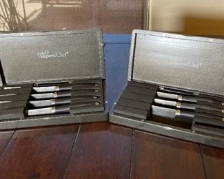 7pc Pampered Chef German Cr Mo V Steel Steak Knives	Knife: 9in long	
