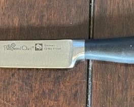 7pc Pampered Chef German Cr Mo V Steel Steak Knives	Knife: 9in long	
