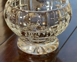 Brierley Crystal Glass Footed Bowl	4.25in H x 6in Diameter	
