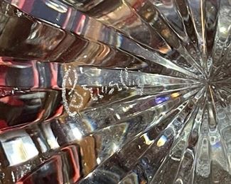 Brierley Crystal Glass Footed Bowl	4.25in H x 6in Diameter	
