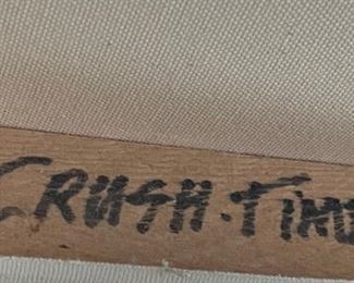 Carlos Lopez Crush Time Textured Painting	26x22x2.5in	HxWxD
