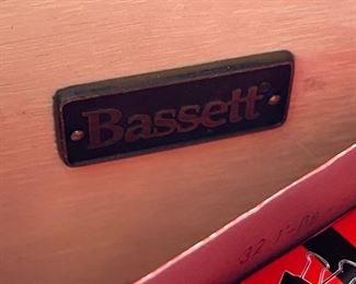 Bassett Contemporary Dark Wood  Shelf Bookshelf	85x115x18in	HxWxD
