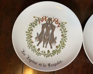 6pc D'Auteuil France Plates 9.5in	9.5in	
