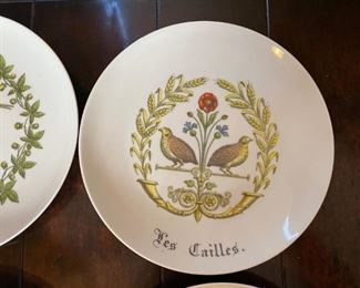6pc D'Auteuil France Plates 9.5in	9.5in	
