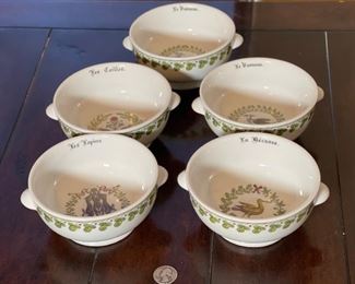 5pc D'Auteuil France Bowls	2.75x5.5x6.5in	HxWxD
