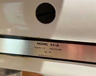 KitchenAid K5-A Mixer		
