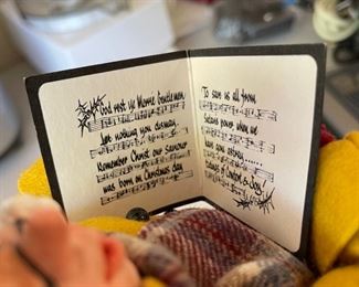 Simpich Character Dolls Christmas Caroler Yellow Jacket	12in H	
