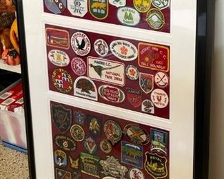 Vintage Golf Patch Collection Framed & Matted	38x23.5x1.75in	HxWxD
