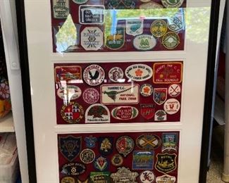 Vintage Golf Patch Collection Framed & Matted	38x23.5x1.75in	HxWxD
