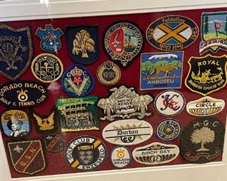 Vintage Golf Patch Collection Framed & Matted	38x23.5x1.75in	HxWxD
