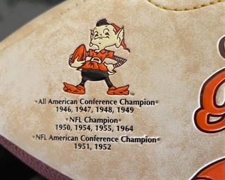 *Signed* Charles White #25 Cleveland Browns Football	7.5x7.5x12in	HxWxD
