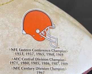 *Signed* Charles White #25 Cleveland Browns Football	7.5x7.5x12in	HxWxD
