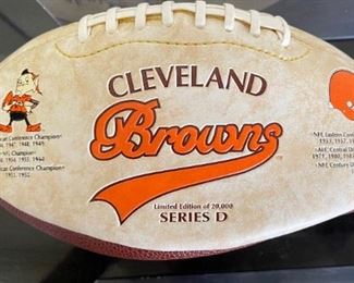 *Signed* Charles White #25 Cleveland Browns Football	7.5x7.5x12in	HxWxD
