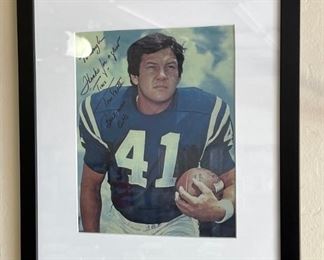 *Signed* Photo Tom Matte Football Baltimore Colts	17x14	
