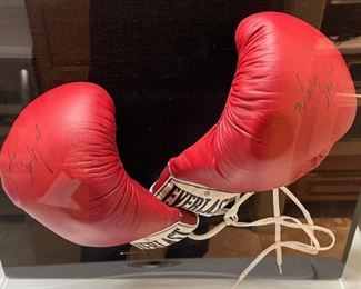*Signed* Michael Carbajal Boxing Gloves	20.5x20.6x6.5in	HxWxD
