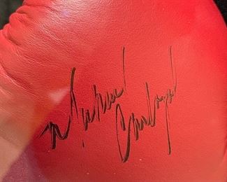 *Signed* Michael Carbajal Boxing Gloves	20.5x20.6x6.5in	HxWxD
