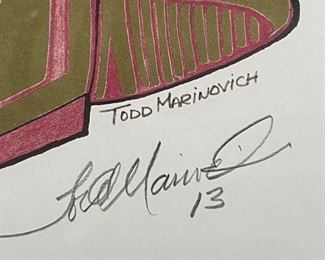 *Singed* USC trojan TODD MARINOVICH	22x18in	

