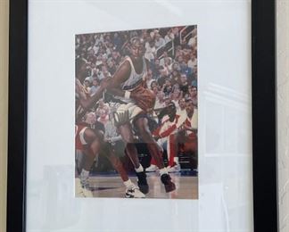 *Signed* Danny Manning Photo Framed	26x23in	
