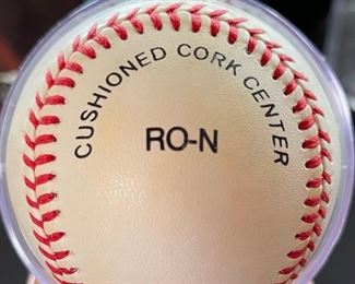 Hank Aaron Signed Baseball		
