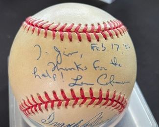 *Signed* Baseball Frank Robinson 586 HR Len Coleman		
