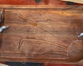 Flying Duck Meat Board	3x15x25in	HxWxD
