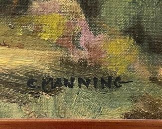 *Original* Art C. Manning Mountain Side Painting	23 1/2 x 29 and	
