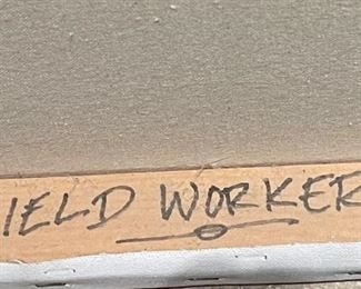 Field Workers Textured Painting Carlos Lopez	42 x 42	
