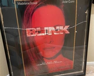 *Signed* Blink Poster Madeleine Stowe  Poster AS-IS Frame	46 x 41	
