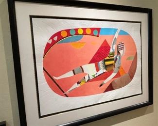 *Signed* Max Papart Oval Acrobat Lithograph	42 x 54	
