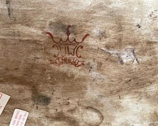 Large JUWC 1887 United Wilson Porcelain Pot Pottery	12x19x14in	HxWxD
