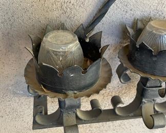 Spanish Revival Wrought Iron 5 Candle  Holder	36x32x6in	HxWxD
