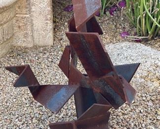 Rustic Abstract Metal Art	27 x 18 x 14	HxWxD
