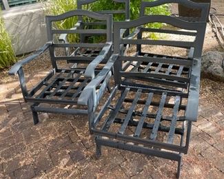 4pc Outdoor Patio Spring Rocker Chairs Aluminum	35 x 29 x 29	HxWxD
