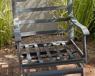 4pc Outdoor Patio Spring Rocker Chairs Aluminum	35 x 29 x 29	HxWxD
