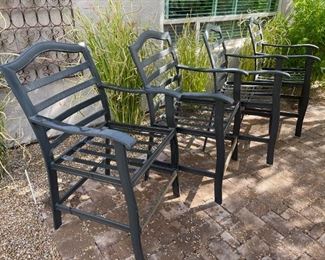 4pc Outdoor Patio Counter Height Chairs	47 x 27 x 27 Seat height 25 inches	HxWxD
