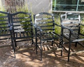 4pc Outdoor Patio Counter Height Chairs	47 x 27 x 27 Seat height 25 inches	HxWxD
