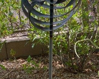 Kinetic Art Copper Wind Spinner	53in H x 25in W	
