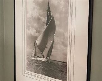 Framed Photo Print Sailboat	40 x 30	
