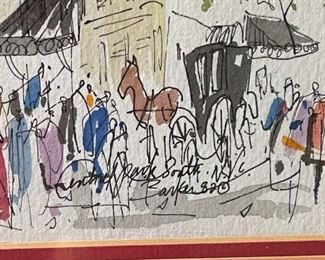 Central Park South Barker Print	12 x 14	
