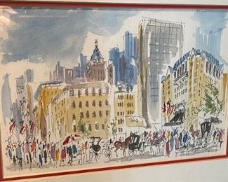 Central Park South Barker Print	12 x 14	
