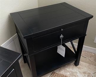 Ethan Allen Alec Night Table Pair Current popular in stock model ($1320.00 a pair	25.75in. w x 17.75in. d x 27in. h