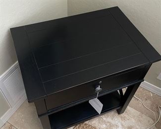 Ethan Allen Alec Night Table Pair Current popular in stock model ($1320.00 a pair	25.75in. w x 17.75in. d x 27in. h