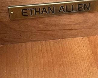 Ethan Allen Alec Night Table Pair Current popular in stock model ($1320.00 a pair	25.75in. w x 17.75in. d x 27in. h