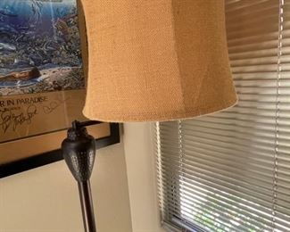 Restoration Bronze Swing Arm Floor Lamp	11in. Diameter 60in. Tall