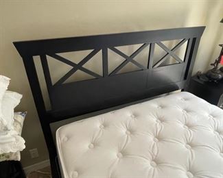 Ethan Allen queen size bed w/sleep solutions mattress	86in. X 67in.