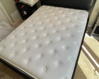 Ethan Allen queen size bed w/sleep solutions mattress	86in. X 67in.